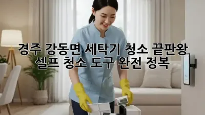 경주 강동면🏡 세탁기 청소 끝판왕🧽 셀프 청소 도구 완전 정복!